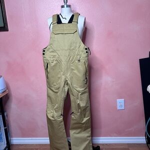 686 Women’s Ski Bib - Mustard Corduroy